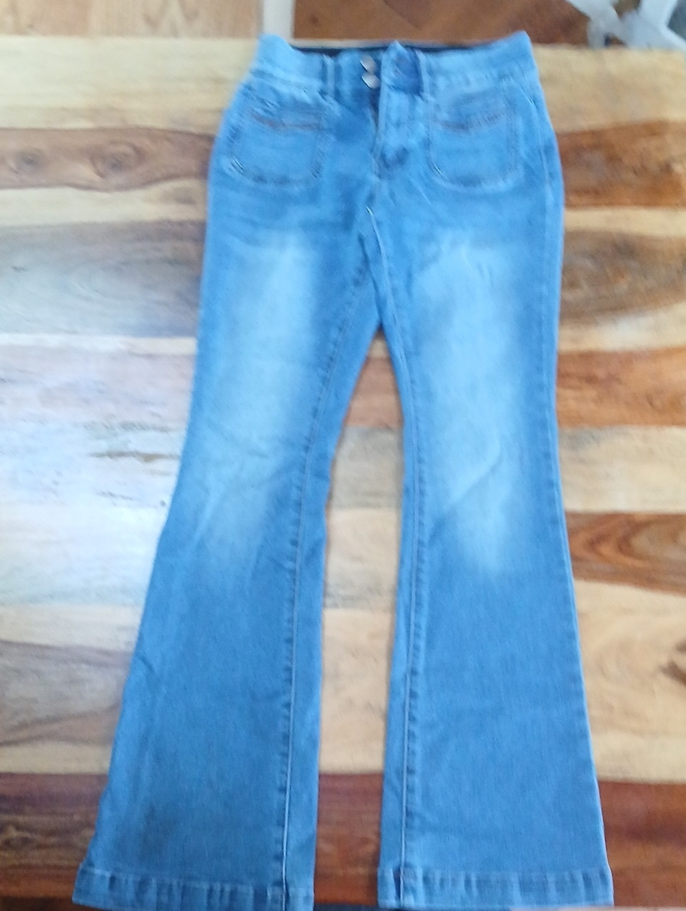 Classic Light Blue Flare Jeans for Women